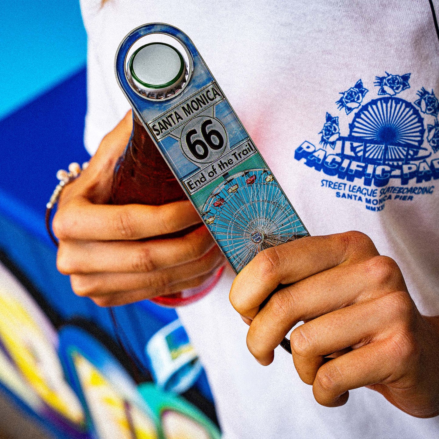 Route 66 Bottle Opener Magnet