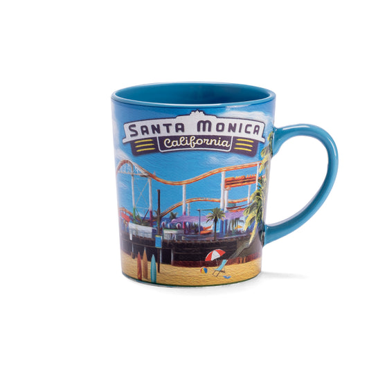 Santa Monica Oil Painting Mug