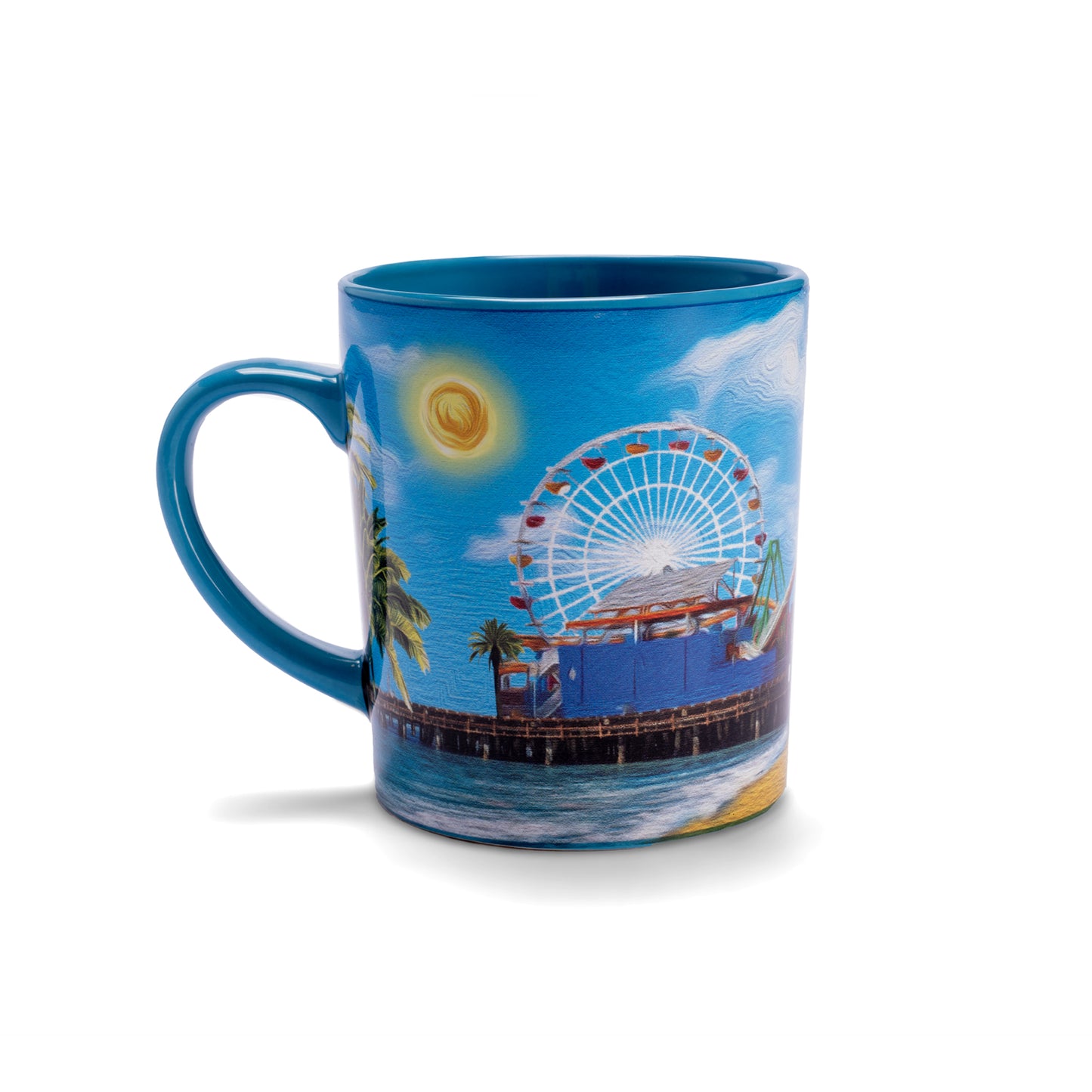 Santa Monica Oil Painting Mug