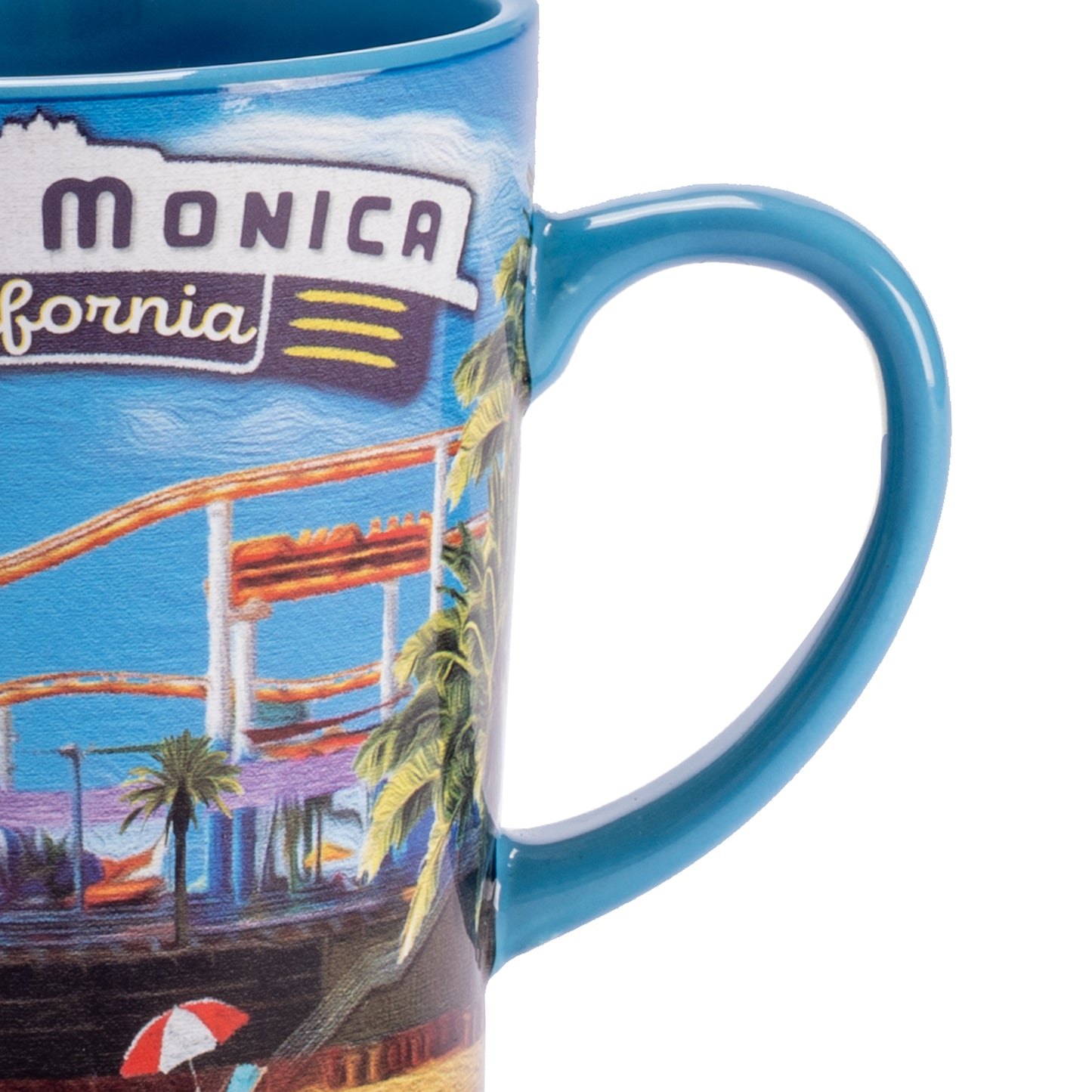 Santa Monica Oil Painting Mug