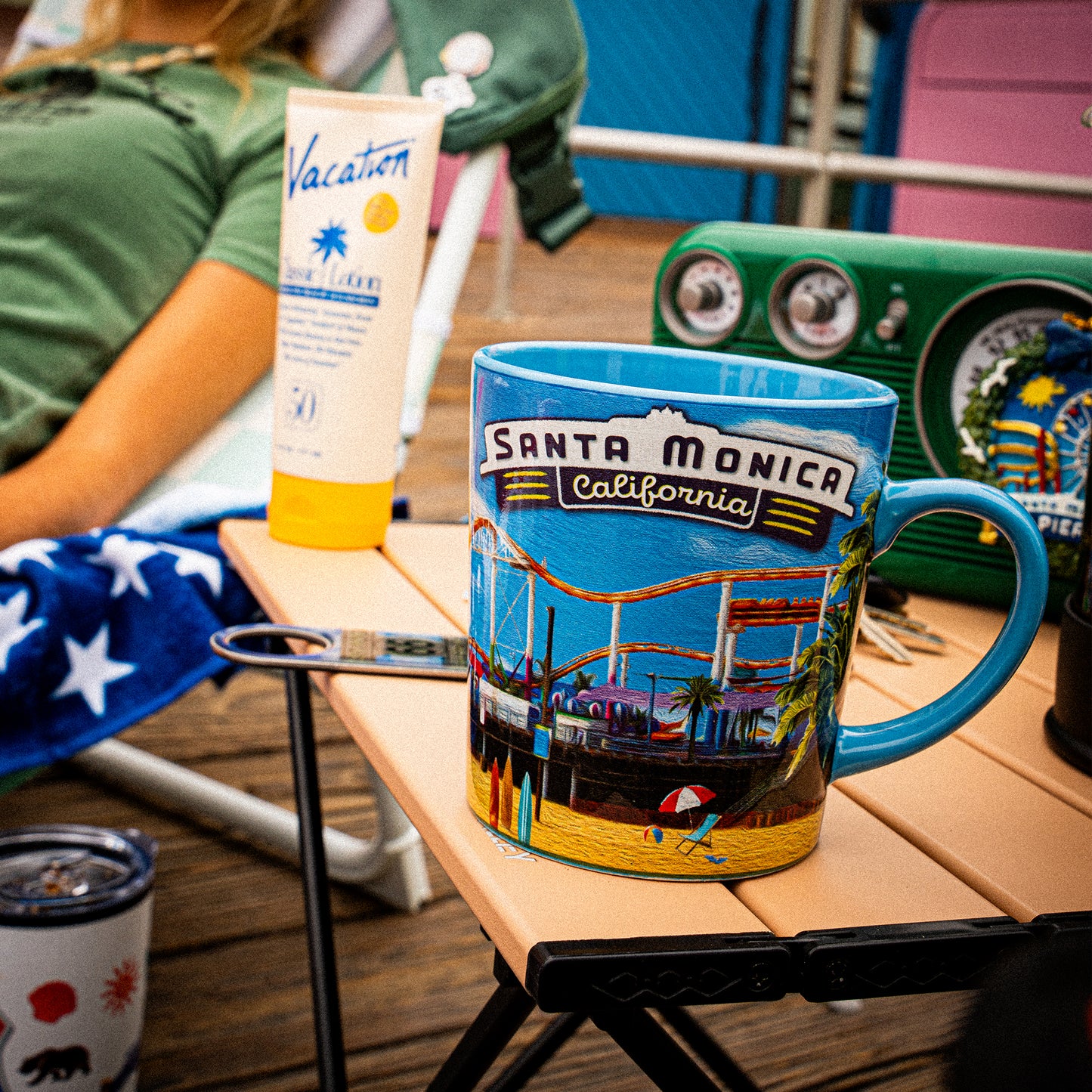 Santa Monica Oil Painting Mug
