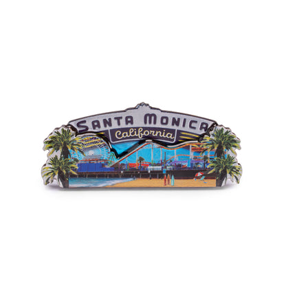 Santa Monica Pier Oil Magnet