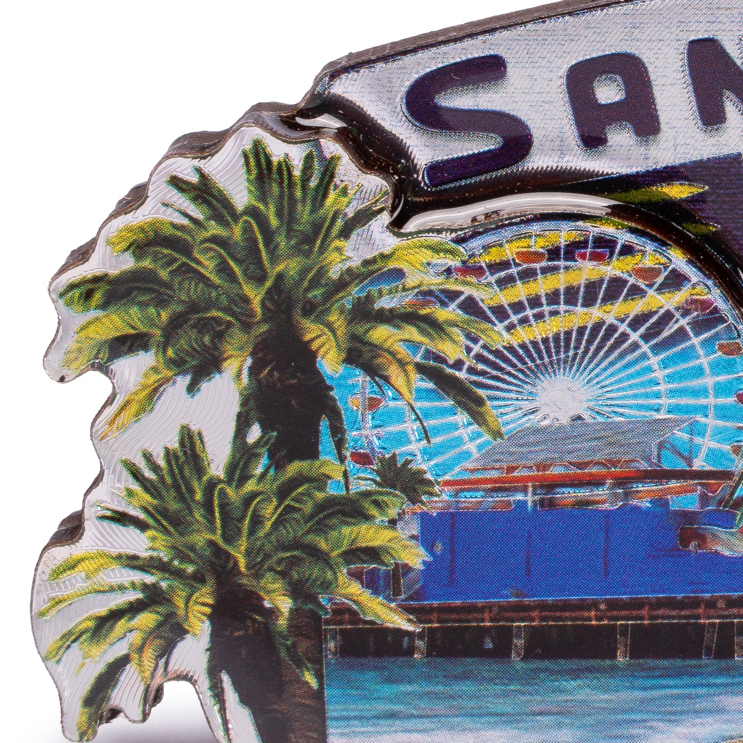Santa Monica Pier Oil Magnet